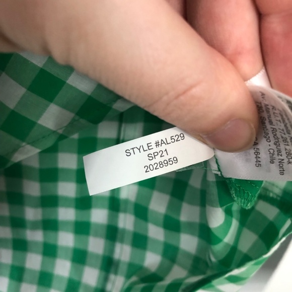 J Crew Green Plaid Long Sleeve Button Down - XSP - Picture 10 of 15